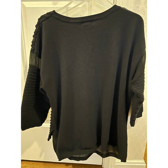 Trouve Black Knit Top, Large - Picture 6 of 6